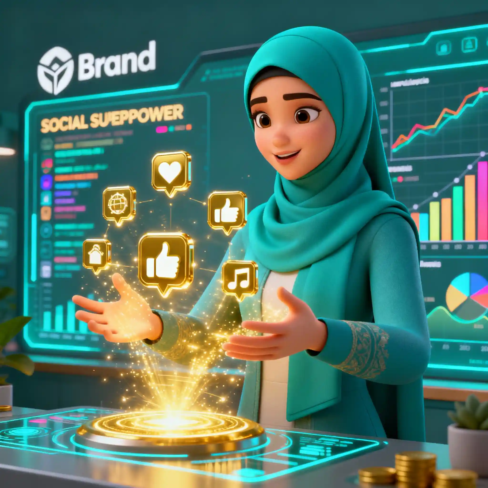 Social media superhero brand 2025