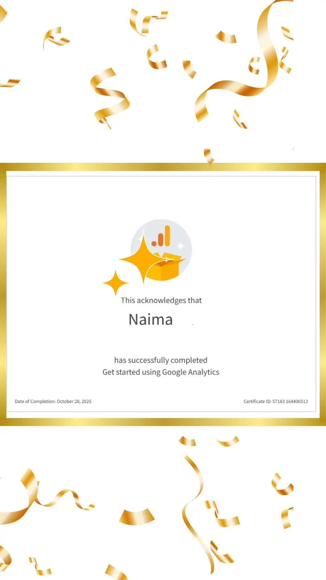 Google Analytics Getting Started Certification