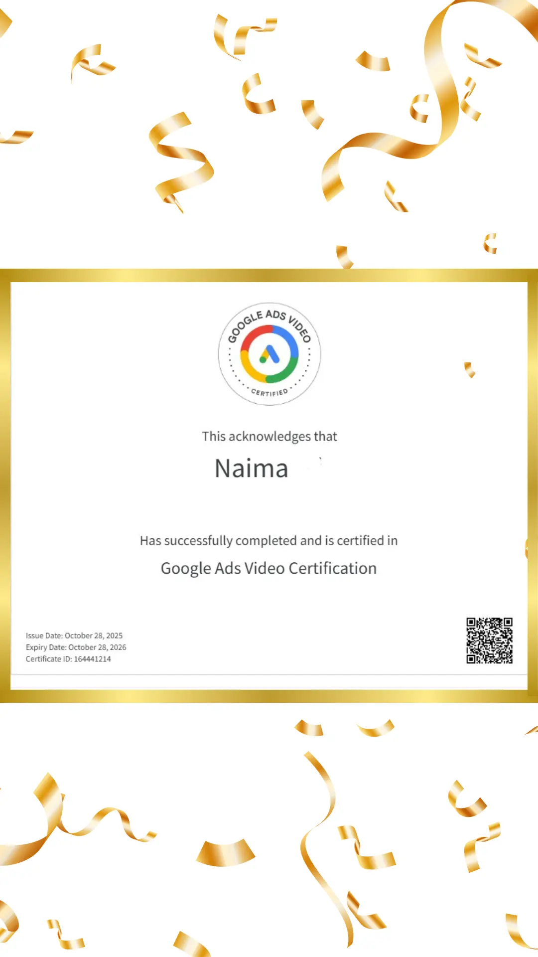 Google Ads Certification for digital advertising proficiency